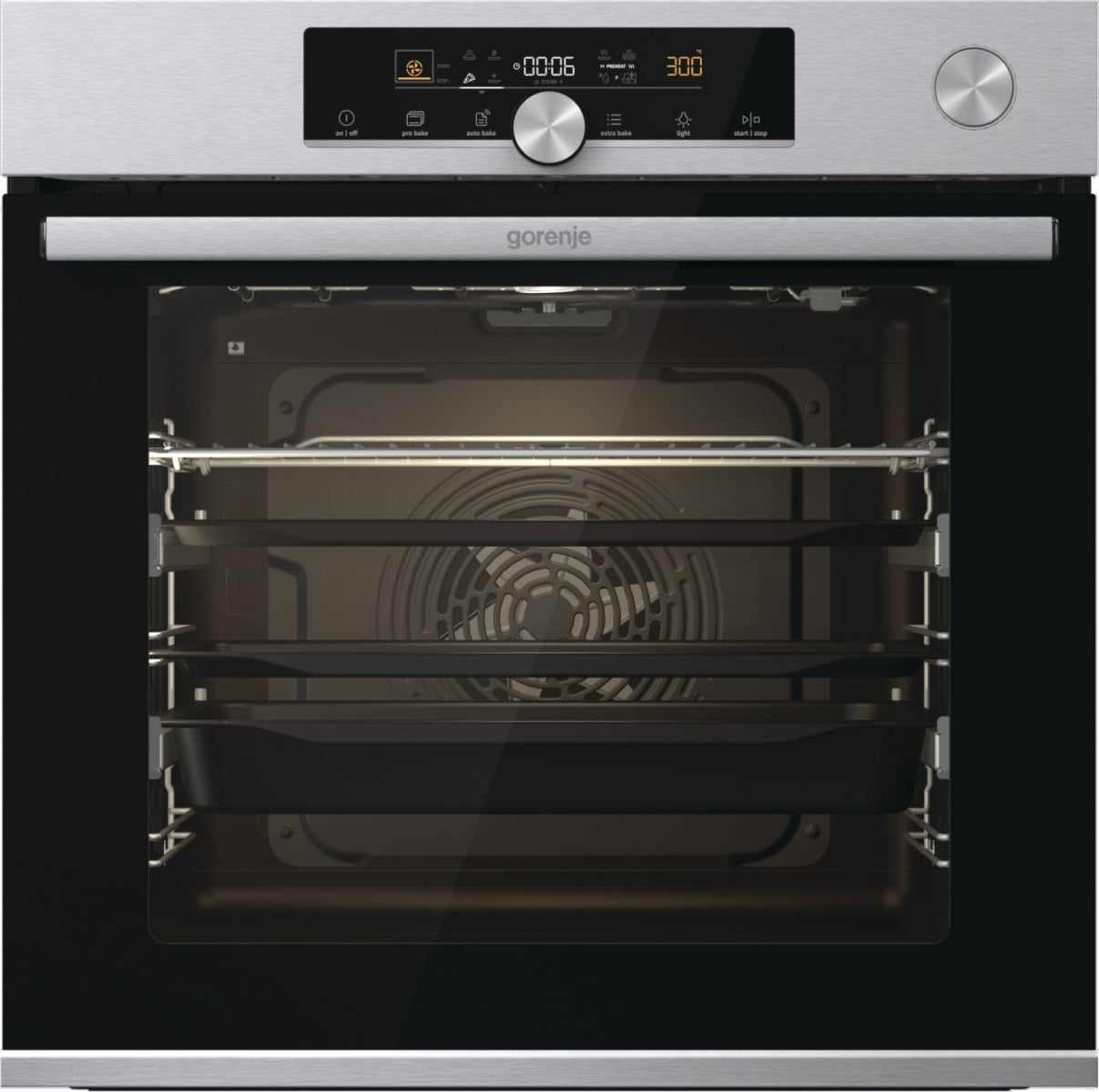 Gorenje BSA6747A04X beépíthető sütő gőzfunkcióval
