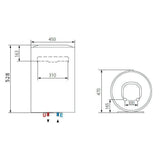 Ariston Lydos Eco 50 V 1,8K EU elektromos vízmelegítő 50 literes, LED kijelzővel 3201857