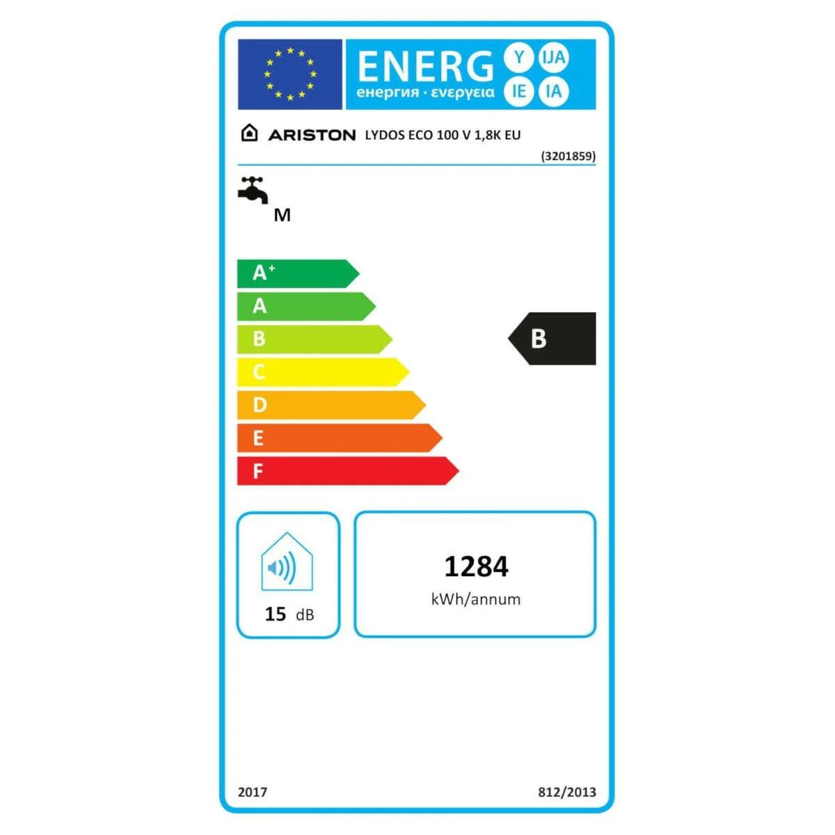 Ariston Lydos Eco 100 V 1,8K EU elektromos vízmelegítő 100 literes, LED kijelzővel 3201859