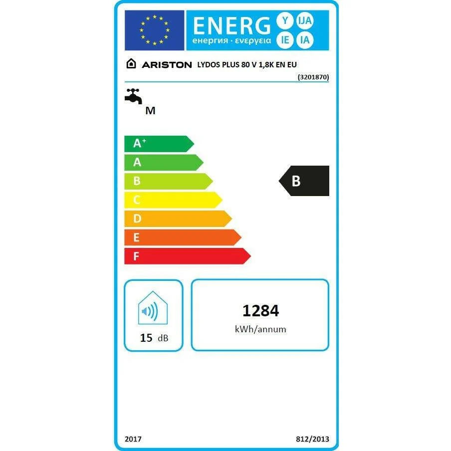Ariston Lydos Plus 80 V 1,8K EN EU elektromos vízmelegítő 80 literes, programozható 3201870