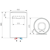 Ariston Lydos Plus 100 V 1,8K EN EU elektromos vízmelegítő 100 literes, programozható 3201871