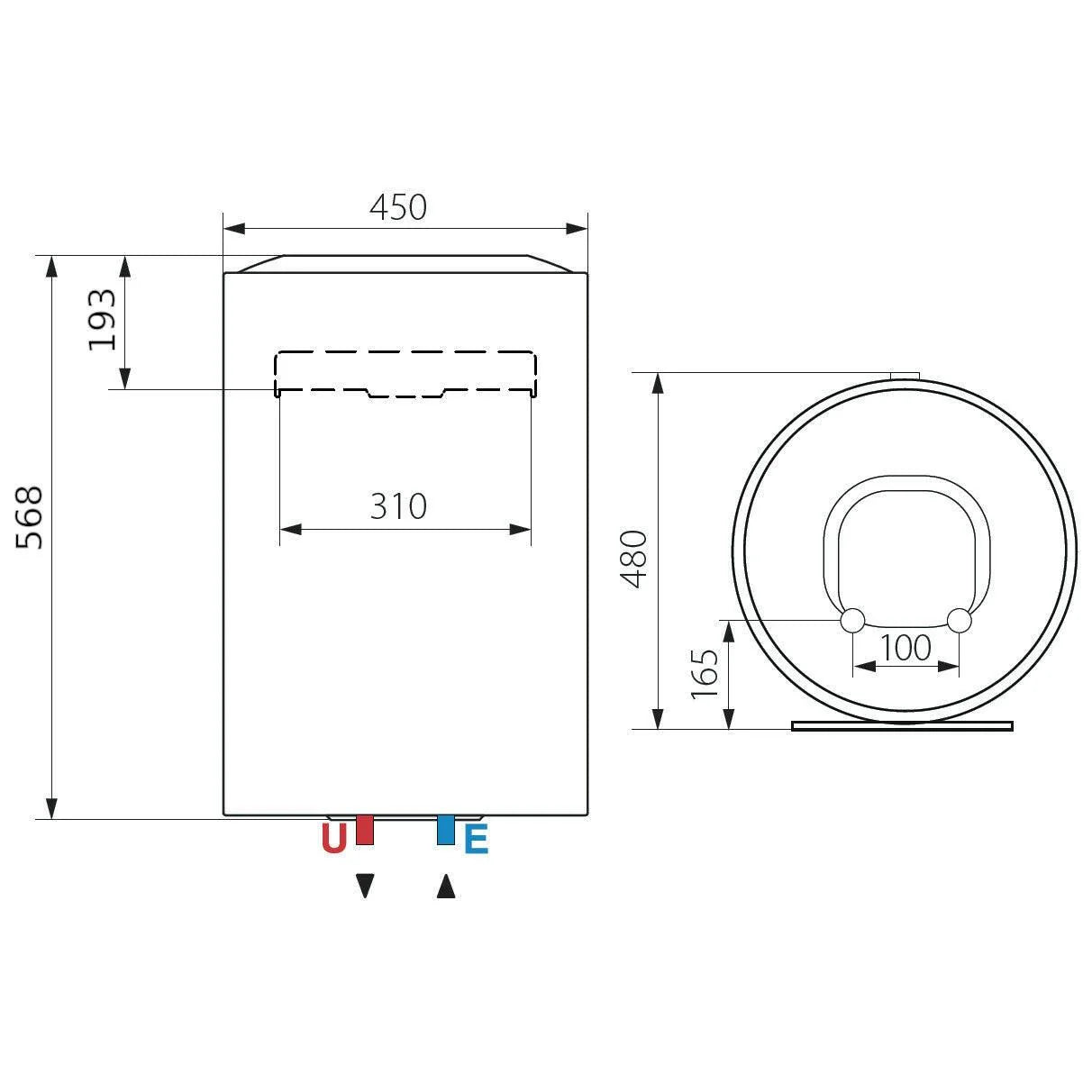 Ariston Lydos R 50 V 1,8K EU elektromos vízmelegítő 3201910