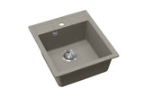 EVIDO Easy 45 gránit mosogatótál platina 442124 (1 medence)
