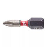 MILWAUKEE SHOCKWAVE CSAVAROZÓ BIT PH1 25mm 2db-os készlet