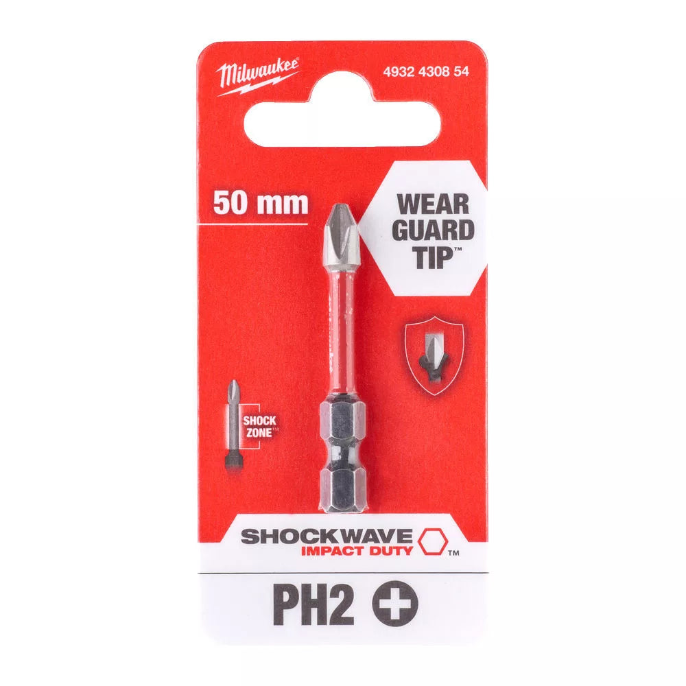 MILWAUKEE SHOCKWAVE CSAVAROZÓ BIT PH2-50mm