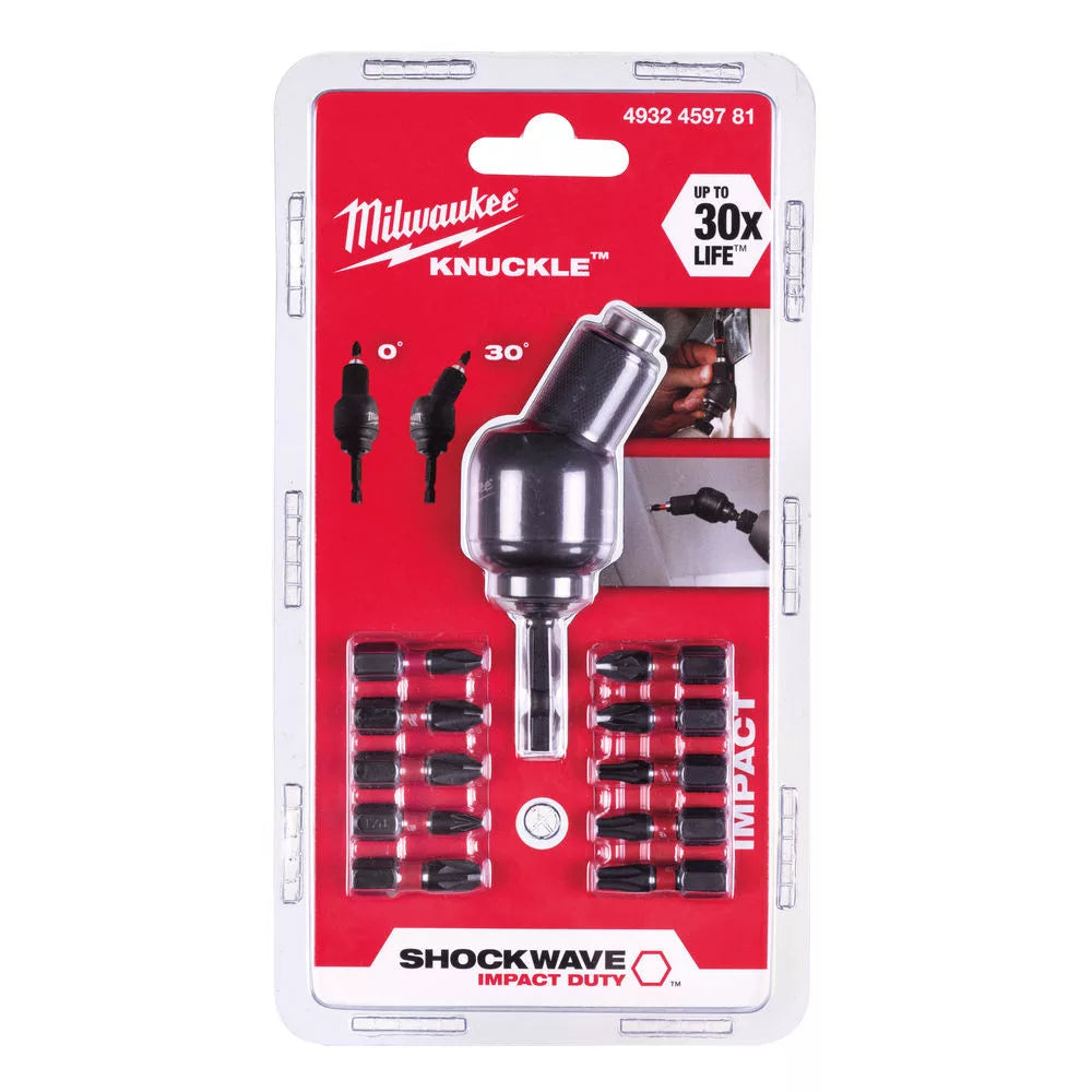 MILWAUKEE SHOCKWAVE KNUCKLE SAROKCSAVAROZÓ adapter bitekkel
