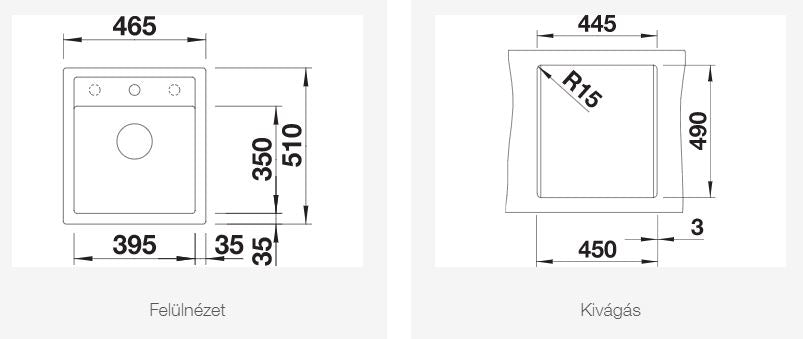 Blanco Dalago 45 fehér 517160 mosogatótál