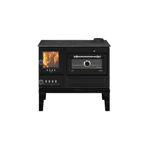 Hunor 6020-U  sparhelt, fekete 9 kW (jobbos)