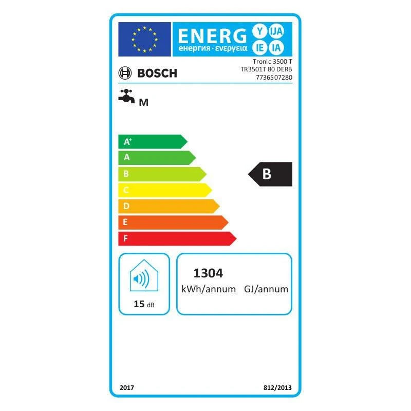Bosch Tronic Flat TR3501 80 DERB lapos elektromos vízmelegítő, 2 üzemmód (7736507280)