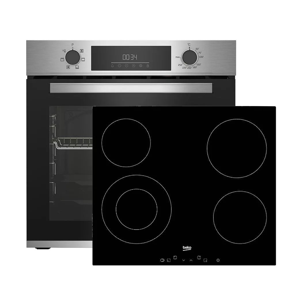 Beko BBIE12300XD beépíthető sütő + Beko HIC64402 beépíthető kerámia főzőlap