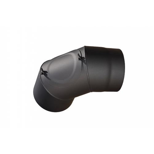 Füstcső könyök tisztító nyílással 130 mm (1,5mm)