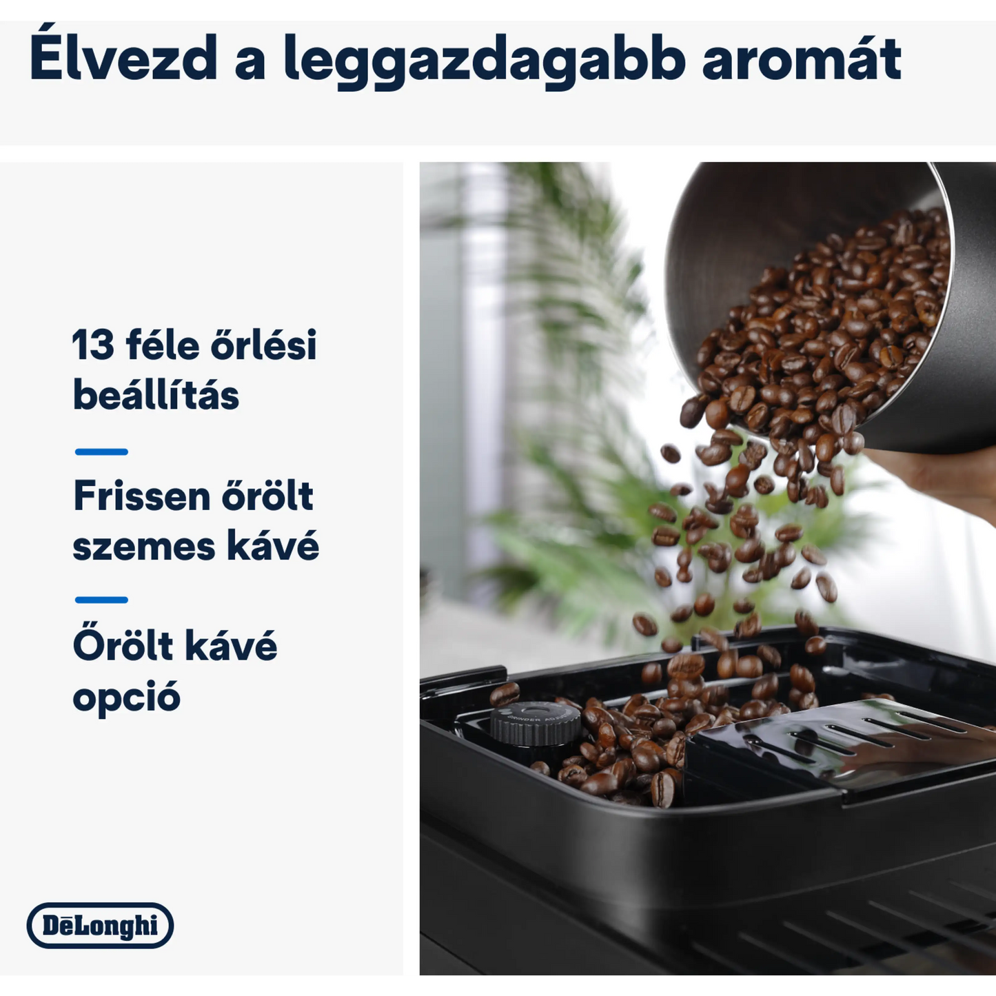 DE-LONGHI Magnifica Evo Next ECAM310.60.B LatteCrema automata tejtartályos kávégép