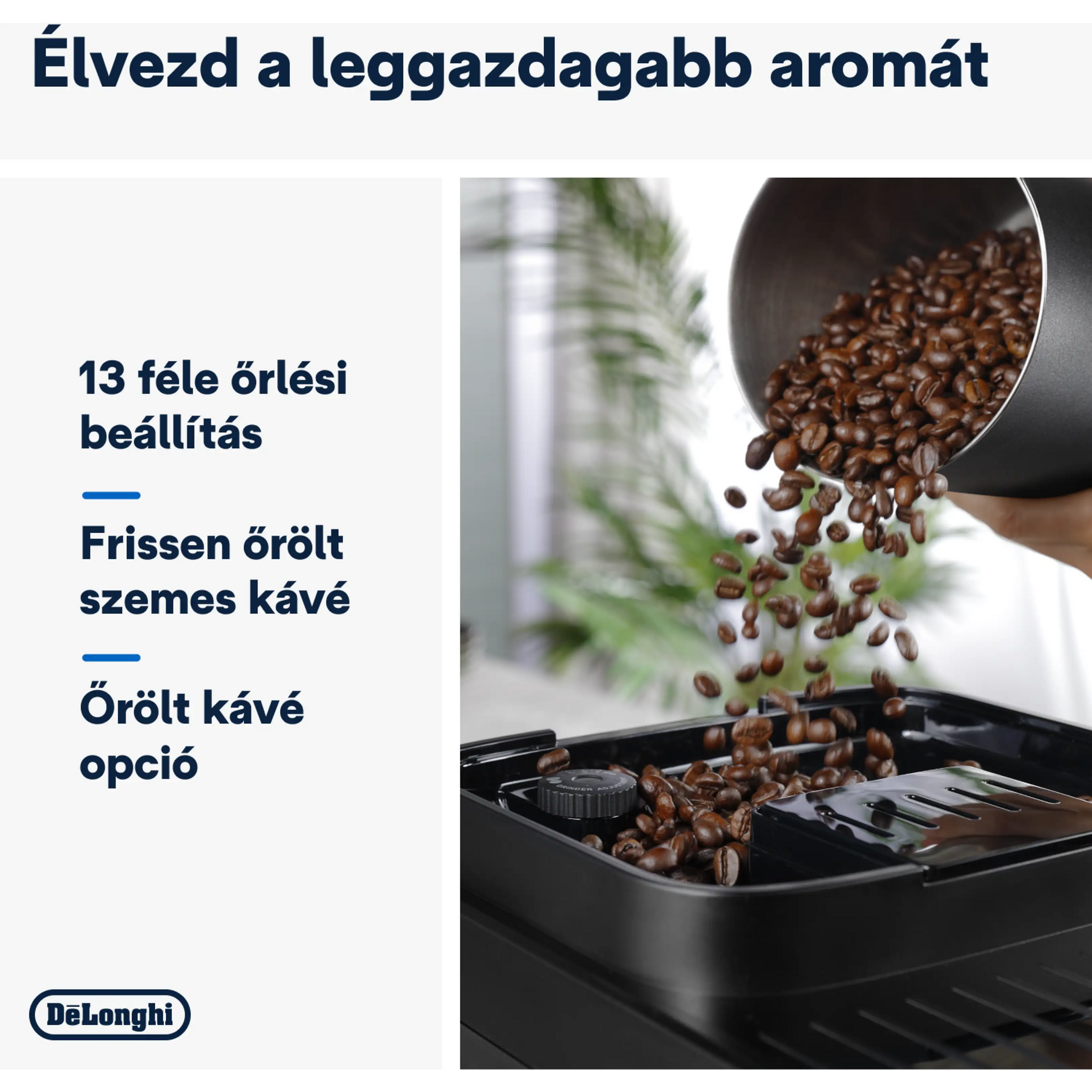DE-LONGHI Magnifica Evo Next ECAM310.60.B LatteCrema automata tejtartályos kávégép