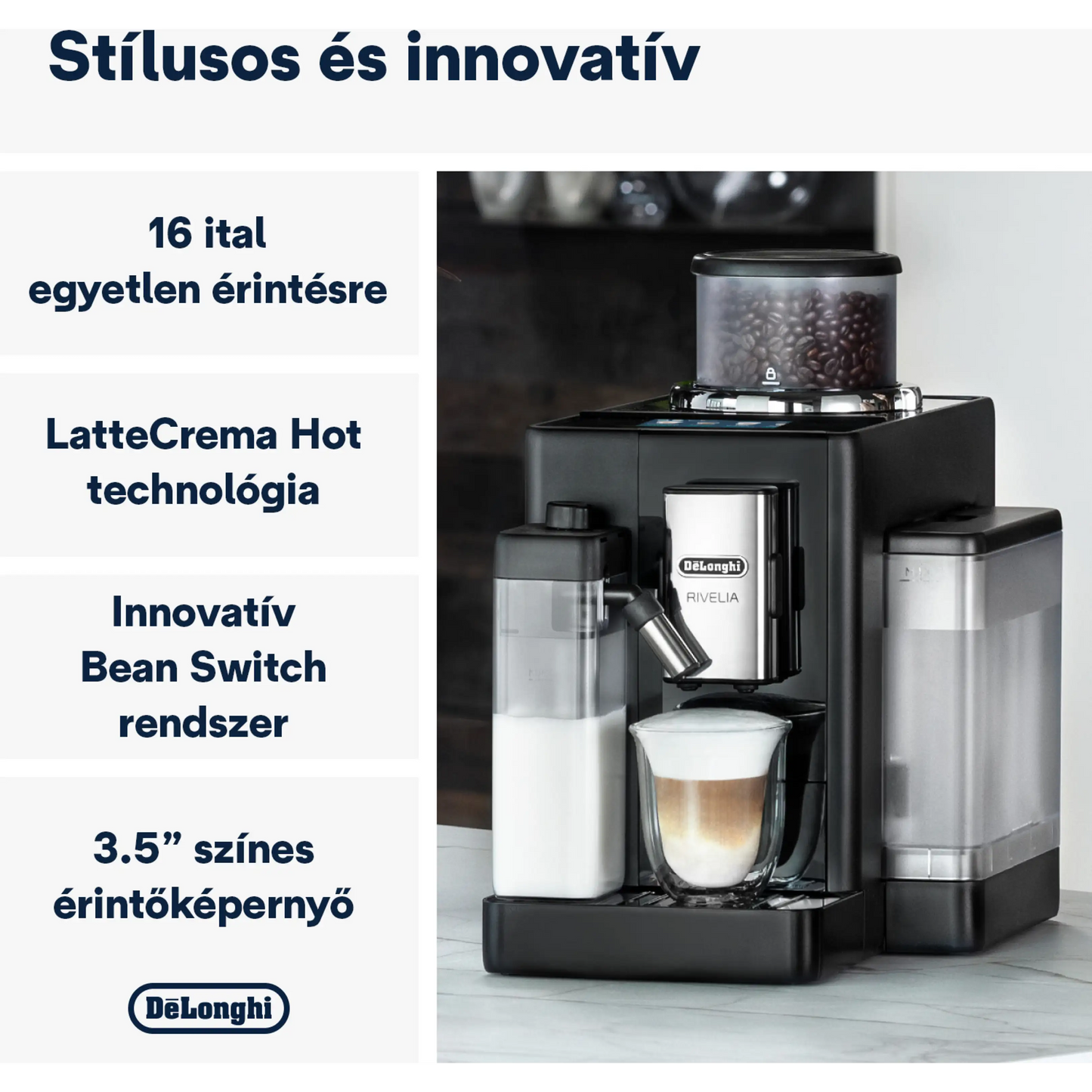 DE-LONGHI Rivelia EXAM440.55.B Automata kávéfőző