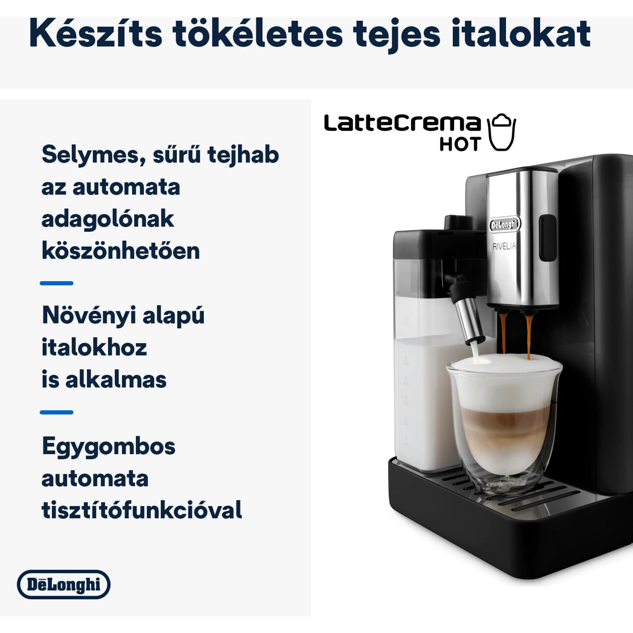 DE-LONGHI Rivelia EXAM440.55.B Automata kávéfőző