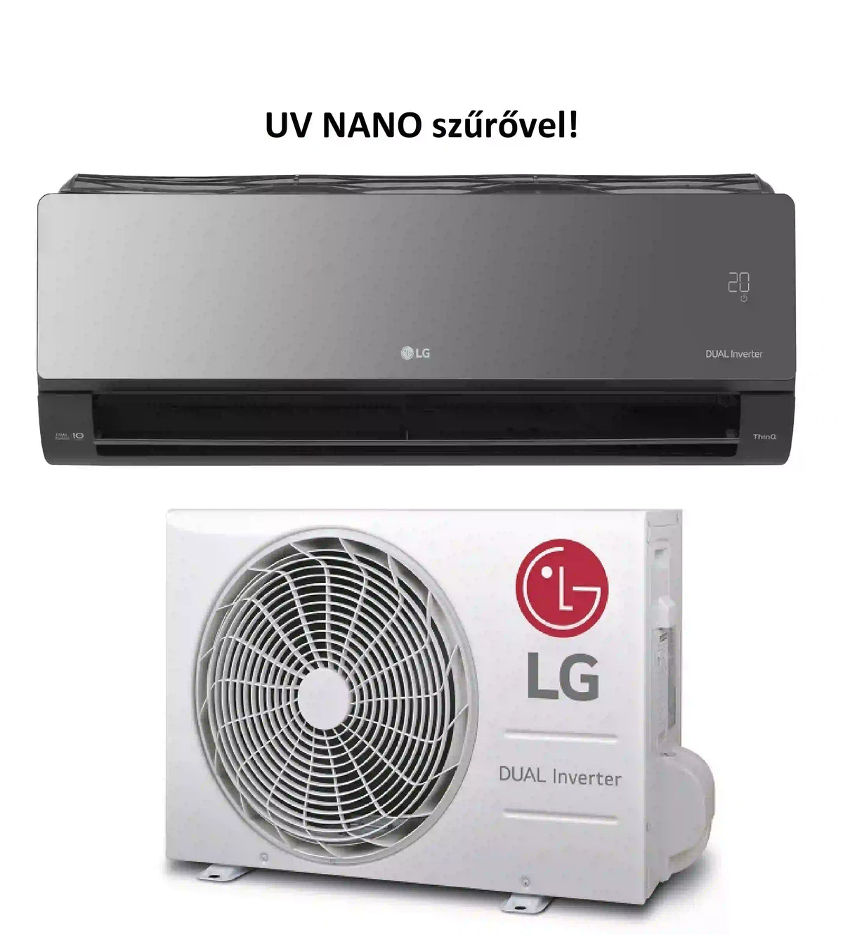 LG Klíma AC12BK ARTCOOL oldalfali split R32, 3,5 kW