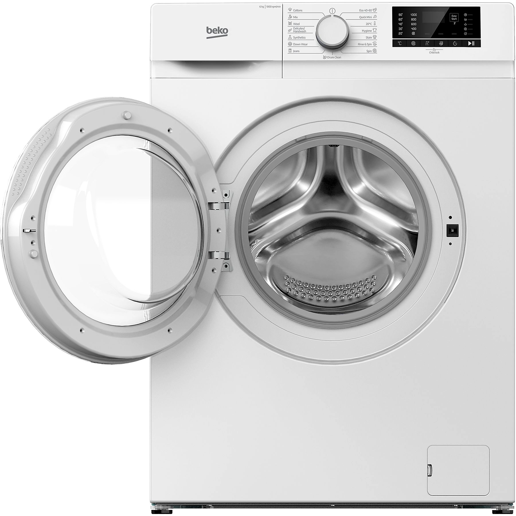 Beko B1WFK2604WEE szabadonálló keskeny elöltöltős mosógép 6kg