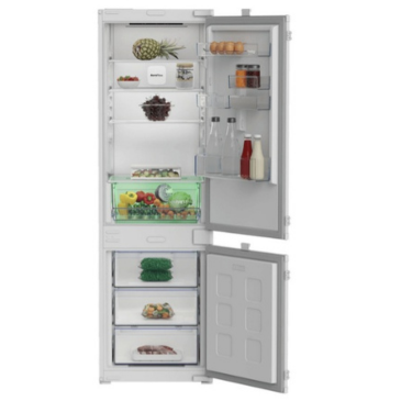 Beko BCNA306E4SN beépíthető kombinált alulfagyasztós hűtőszekrény
