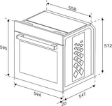 Beko BBIM17300BMPSF beépíthető pirolitikus sütő