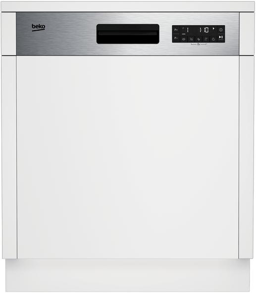 Beko BDSN28530X beépíthető félig integrált 15 terítékes mosogatógép