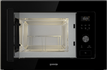 Gorenje BM201AG1BG beépíthető fekete mikrohullámú sütő