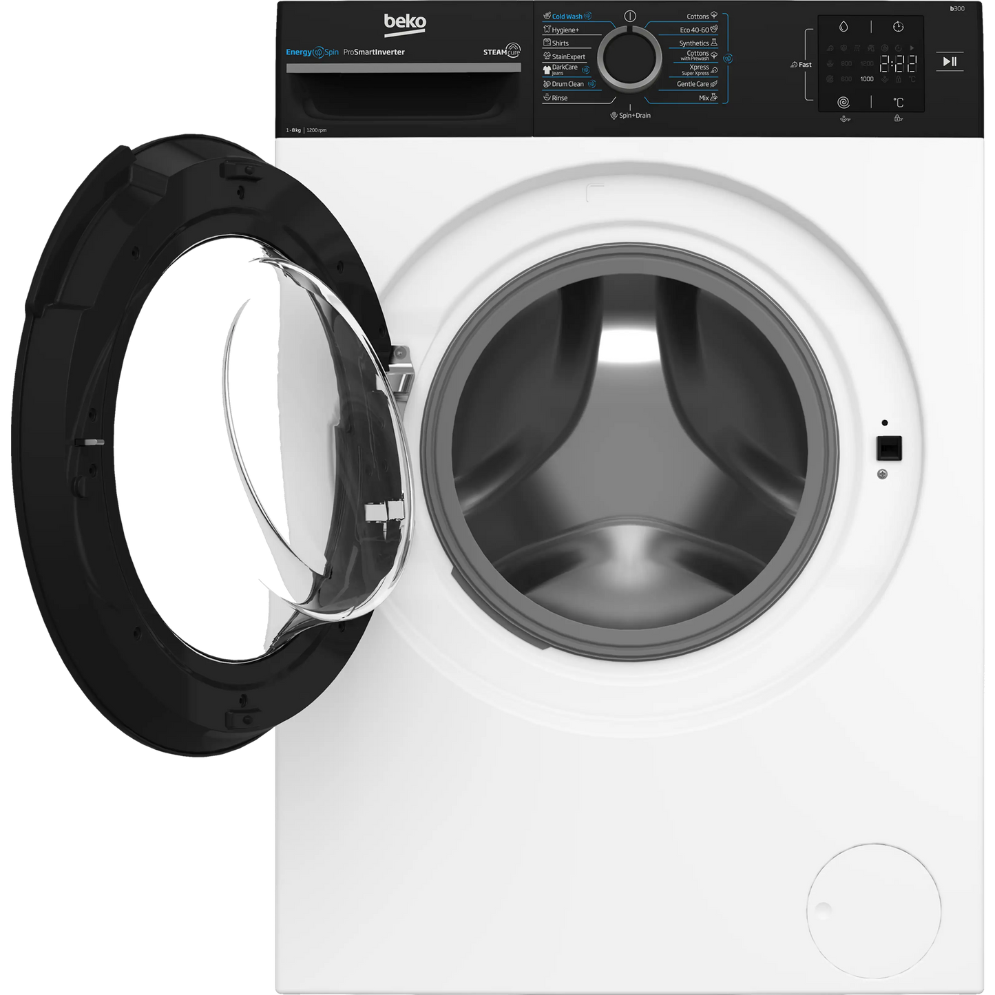 Beko BM3WFSU38213WPBB szabadonálló elöltöltős mosógép 8kg