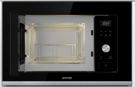 Gorenje BMX201AG1BG beépíthető mikróhullámú sütő fekete/inox
