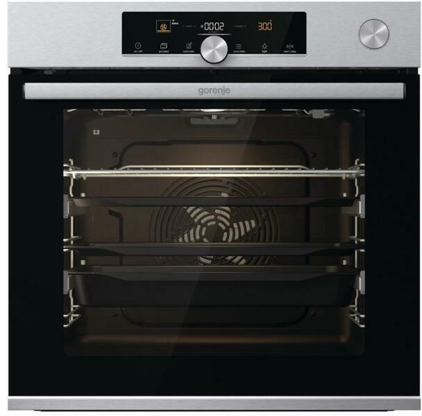 Gorenje BPSA6747A08XWI beépíthető pirolitikus sütő hozzáadott gőzzel