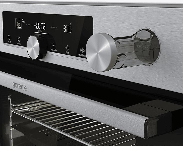 Gorenje BPSA6747A08XWI beépíthető pirolitikus sütő hozzáadott gőzzel