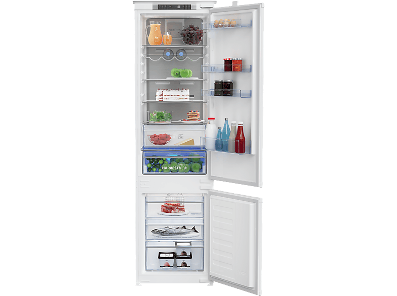 Beko BCNA306E4SN beépíthető kombinált alulfagyasztós hűtőszekrény - csomagolássérült