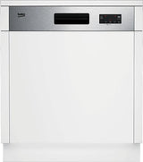 Beko BDSN153E3X beépíthető félig integrált 13 terítékes mosogatógép