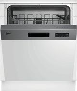 Beko BDSN153E3X beépíthető félig integrált 13 terítékes mosogatógép