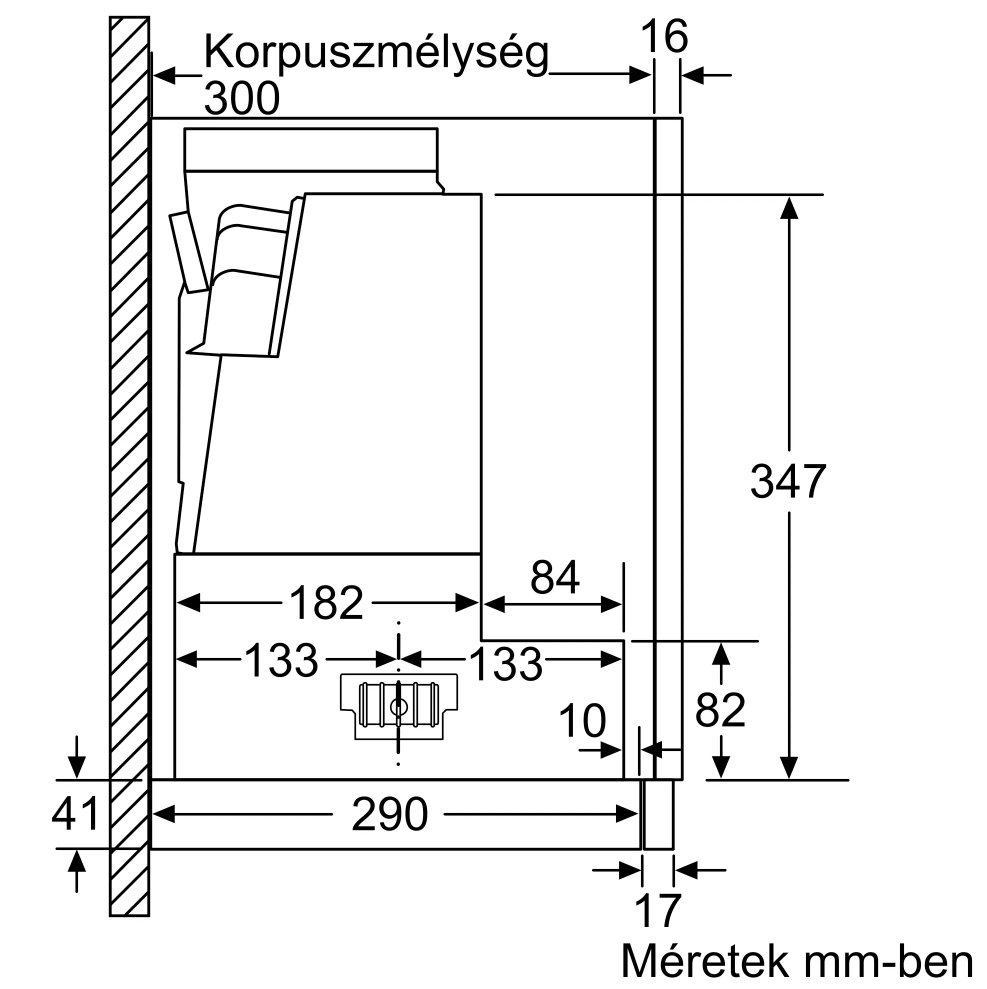 Bosch DFS097A51 beépíthető kihúzható páraelszívó