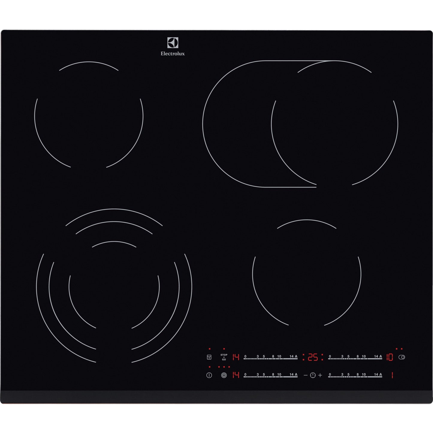 Electrolux EHF 6547FXK beépíthető kerámia főzőlap