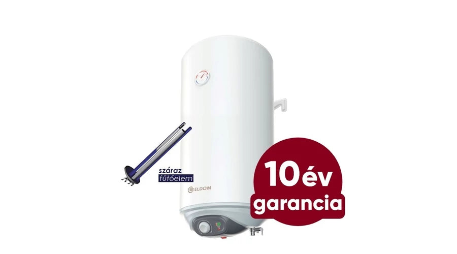 ELDOM Eureka DA-50 - csökkentett szervizigényű elektromos vízmelegítő (50 liter / 1,6 kW / 387 mm Ø)