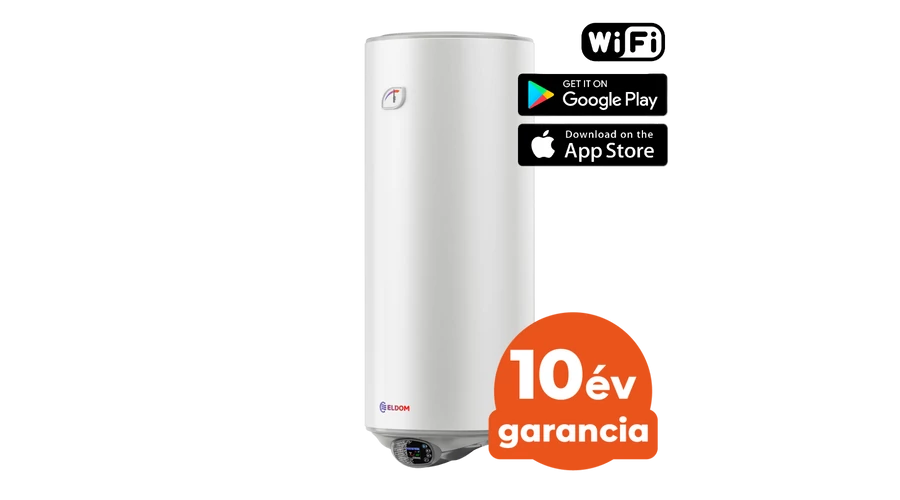 ELDOM New Favourite 120 Smart WiFi - elektromos vízmelegítő (120 liter / 3 kW / Ø462 mm)