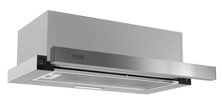 Ecorgan Evido Slimbox (CHT6RX.1) teleszkópos 60 cm inox páraelszívó