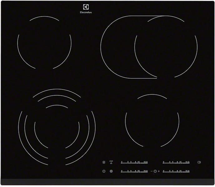 Electrolux EHF 6547FXK beépíthető kerámia főzőlap