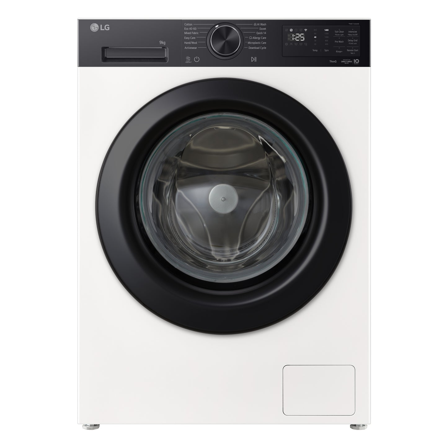 LG F4X5N09NHKP szabadonálló elöltöltős gőzmosógép 9 kg