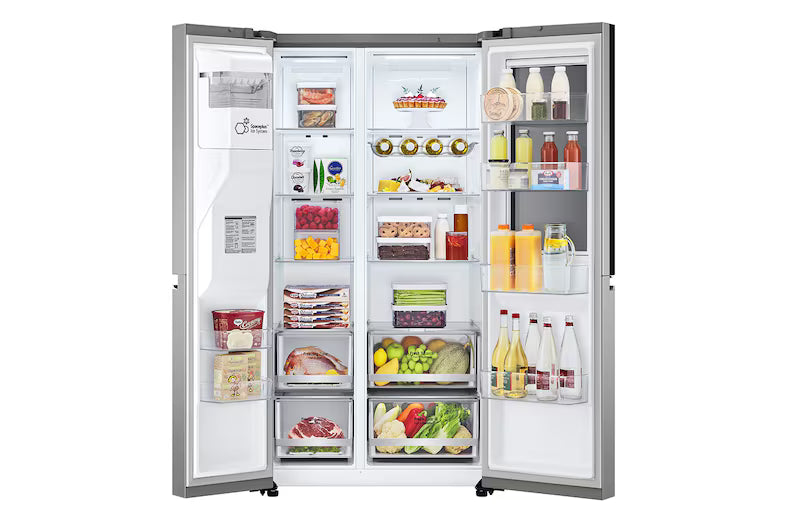LG GSXV80PZLE szabadonálló side-by-side hűtőszekrény