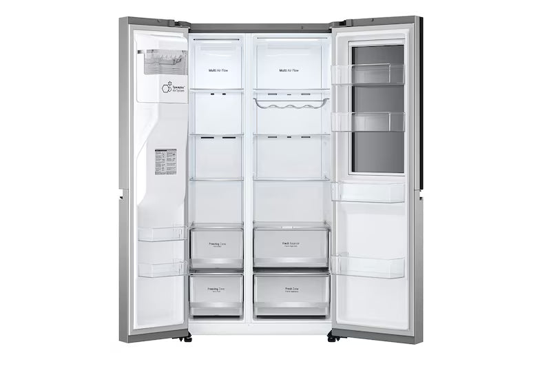 LG GSXV80PZLE szabadonálló side-by-side hűtőszekrény