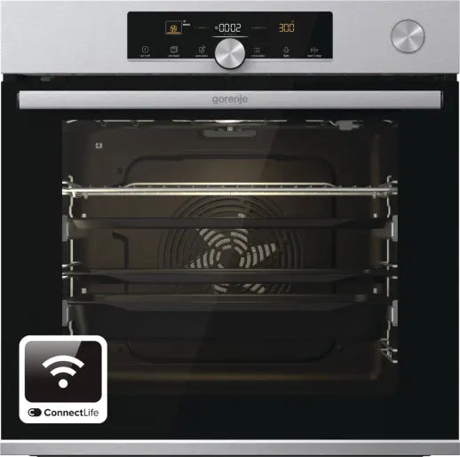 Gorenje BPSA6747A08X beépíthető pirolitikus sütő hozzáadott gőzzel