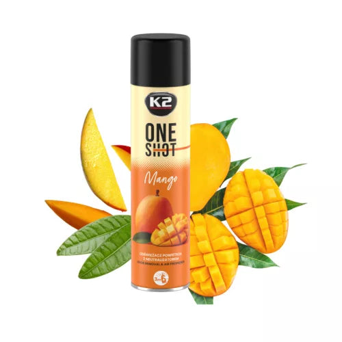 K2 ONE SHOT MANGO 600ml - Légfrissítő szagsemlegesítővel