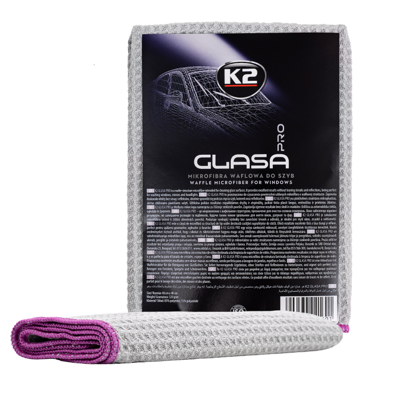 K2 GLASA PRO 40x40 cm - mikroszálas kendő üveg felületre