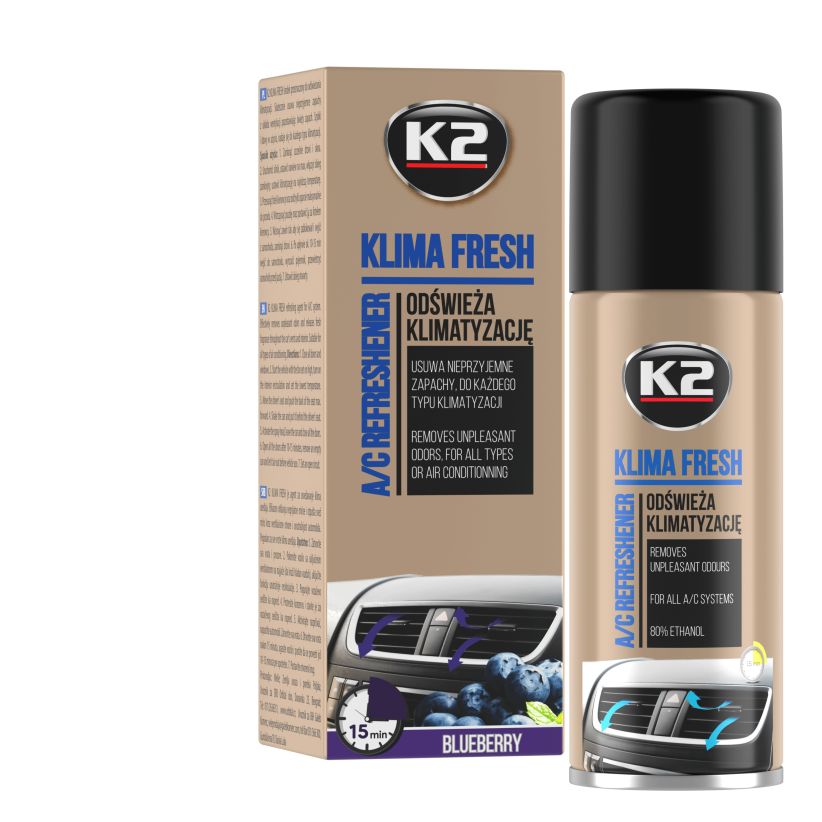 K2 KLIMA FRESH 150ml blueberry klímatisztító spray