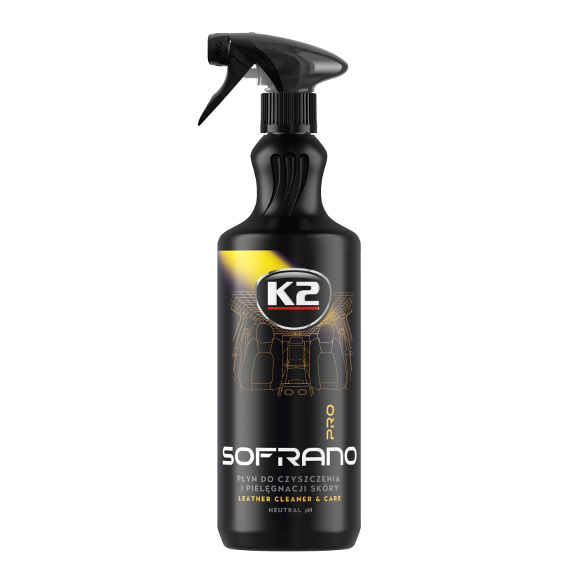 K2 SOFRANO PRO LEATHER CLEANER 1l - bőrtisztító és ápoló