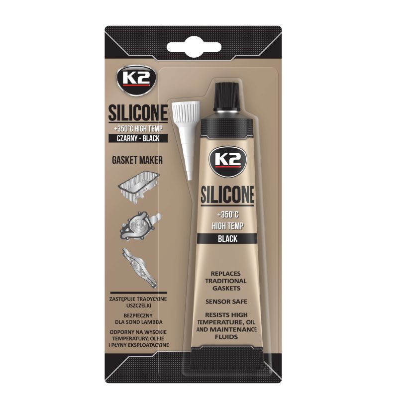 K2 SILICONE 85g FEKETE szilikon