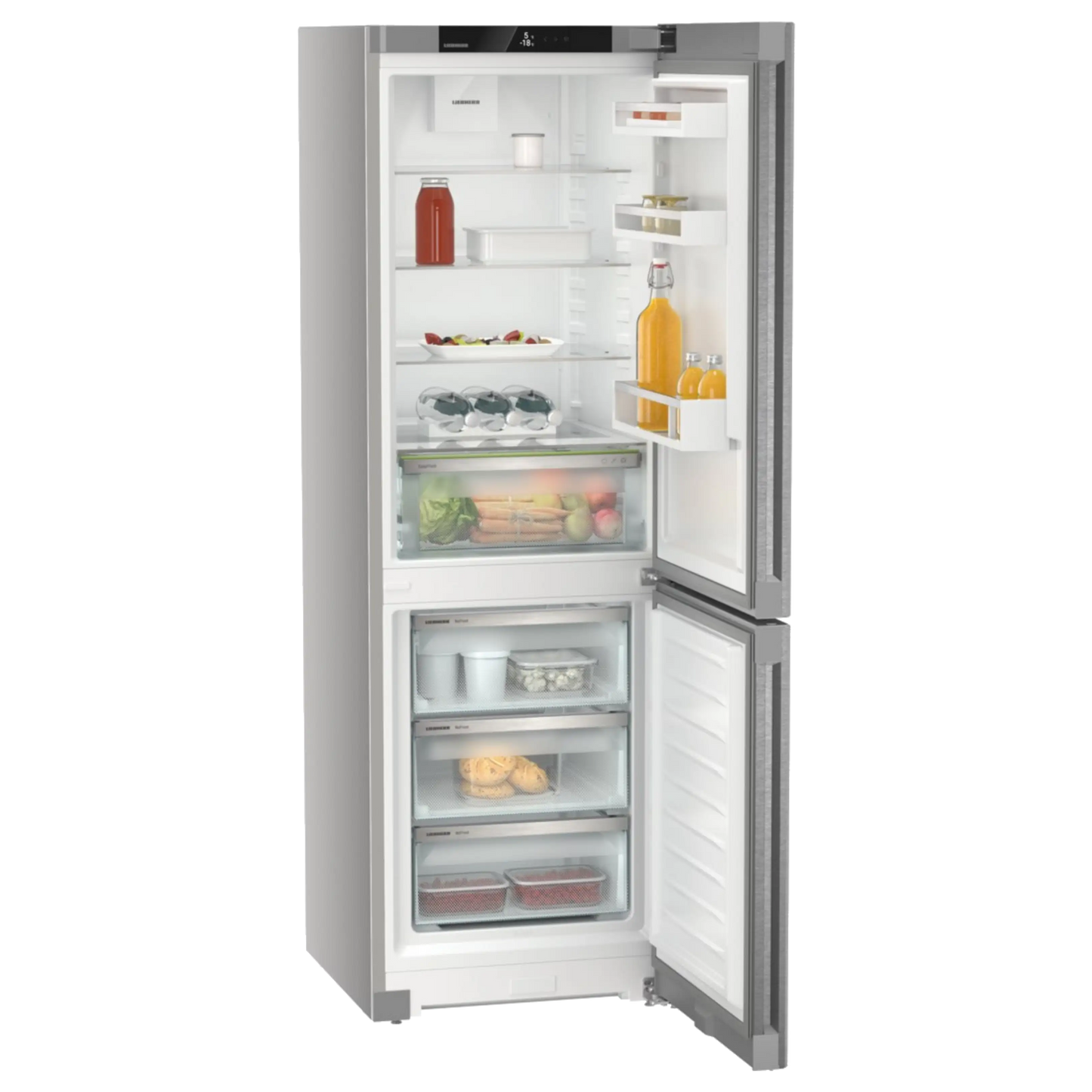 Liebherr KGNsd 52Vc03 szabadonálló alulfagyasztós hűtőszekrény inox