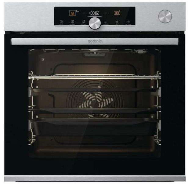 Gorenje BPSA6747A08XWI beépíthető pirolitikus sütő hozzáadott gőzzel