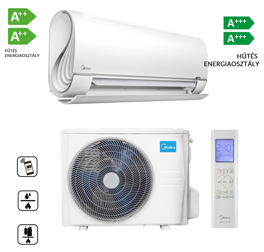 Midea MSF4-09-SP Breezeless Wall-Mounted Split Air Conditioner (2.6 kW)